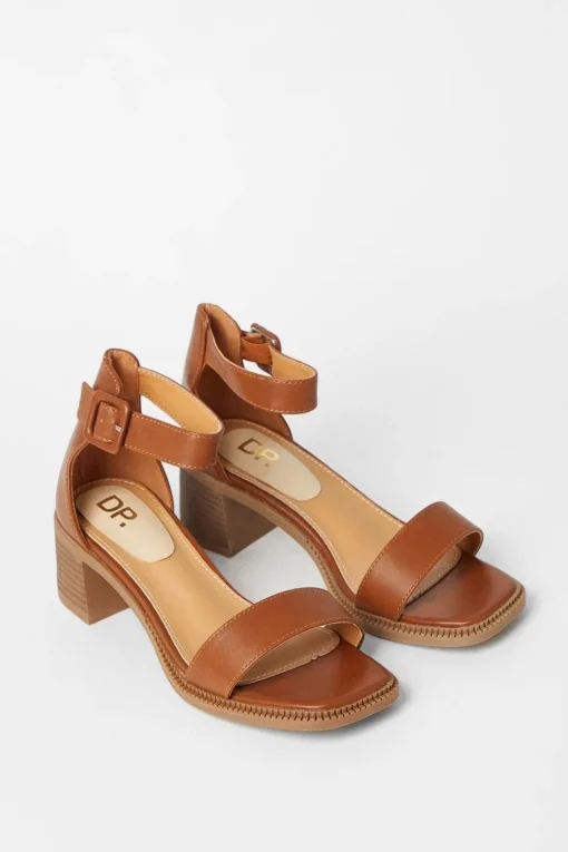Sasha Comfort Stacked Low Block Heeled Sandals
