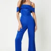Satin Bandeau Jumpsuit