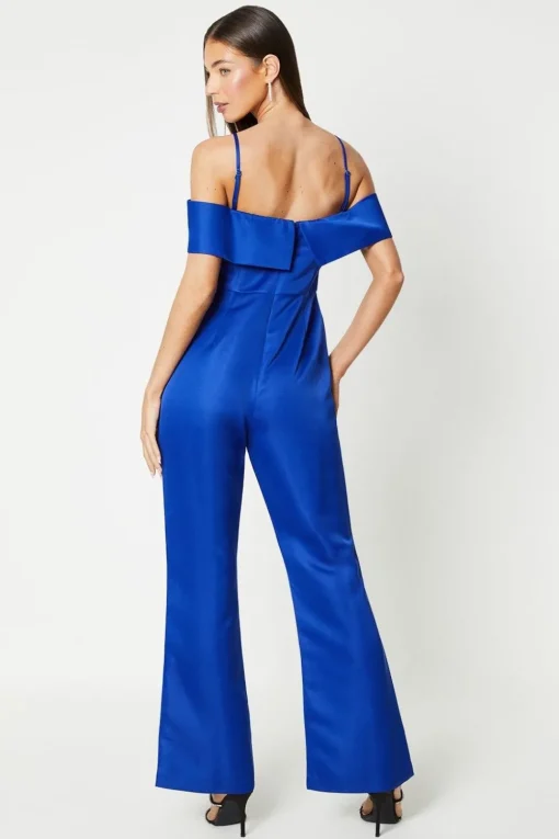 Satin Bandeau Jumpsuit