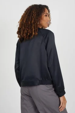 Satin Bomber Jacket