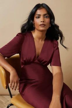 Satin Midaxi Dress
