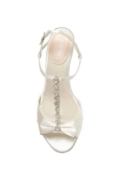 Satin 'Fantasy' Mid Kitten Heel T-bar Shoes