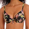 Savanna Sunset Plunge Tie Bikini Top