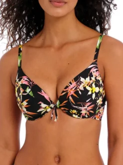 Savanna Sunset Plunge Tie Bikini Top