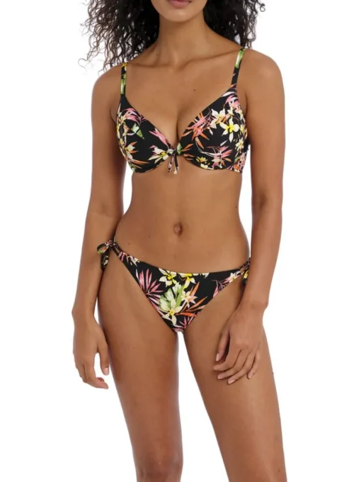 Savanna Sunset Plunge Tie Bikini Top