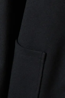 Self Covered Button Midi Dolly Coat