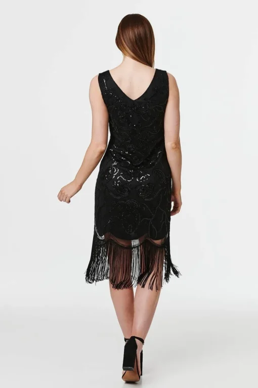 Sequin Embellished Slip Dress