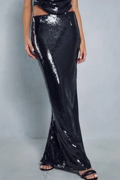 Sequin Maxi Skirt