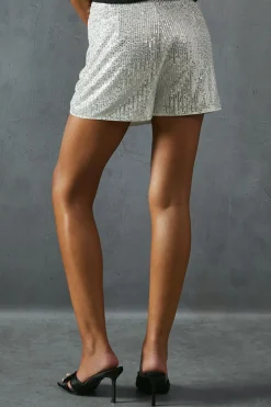 Sequin Wrap Over Skort