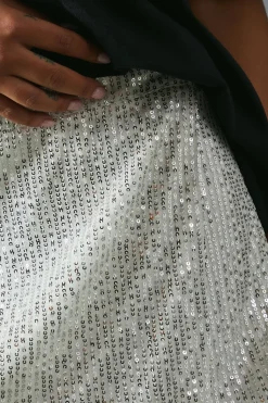 Sequin Wrap Over Skort