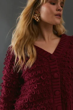Shaggy Button Down Cardigan