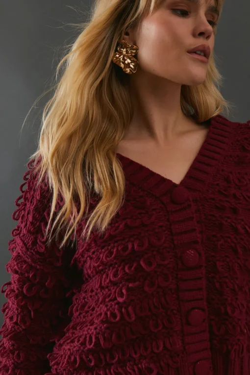 Shaggy Button Down Cardigan