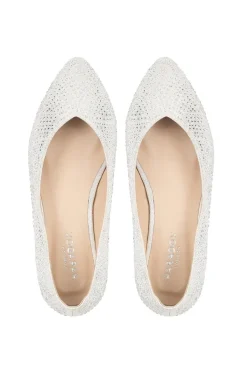 Shimmer 'Finley' Wide Fit Low Block Heel Court Shoes