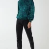 Shirred Balloon Elasticated Hem Top