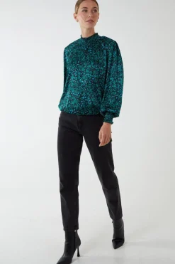Shirred Balloon Elasticated Hem Top