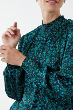 Shirred Balloon Elasticated Hem Top