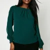 Shirred Cuff Blouse