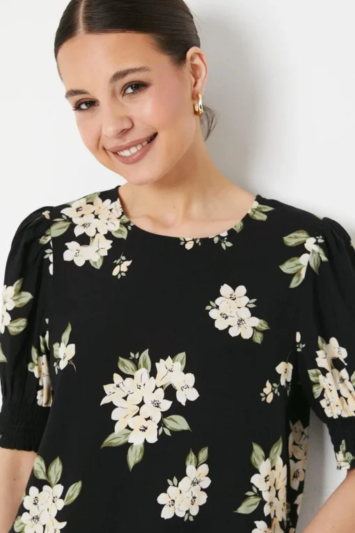 Shirred Hem Blouse