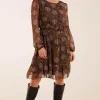 Shirred Mini Dress