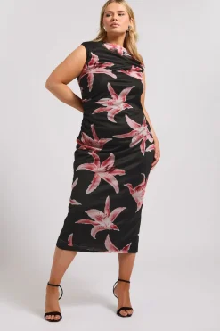 Slash Neck Dress