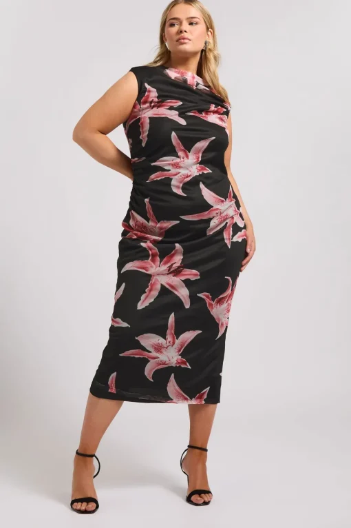 Slash Neck Dress