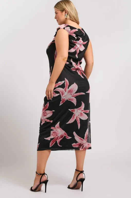 Slash Neck Dress