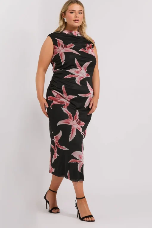 Slash Neck Dress