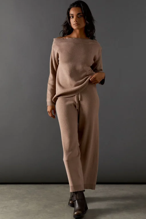 Slash Neck Slouchy Jumper