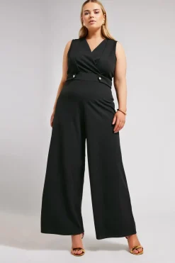 Sleeveless Wide Leg Jumpsuit