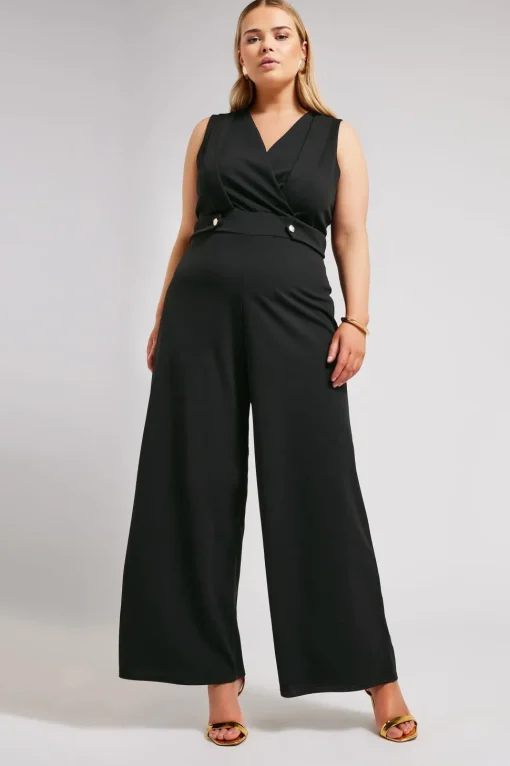 Sleeveless Wide Leg Jumpsuit