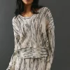 Space Dye Off The Shoulder Jumper