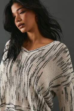 Space Dye Off The Shoulder Jumper