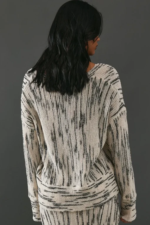 Space Dye Off The Shoulder Jumper