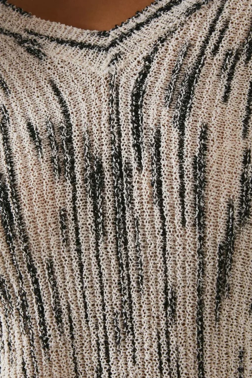 Space Dye Off The Shoulder Jumper