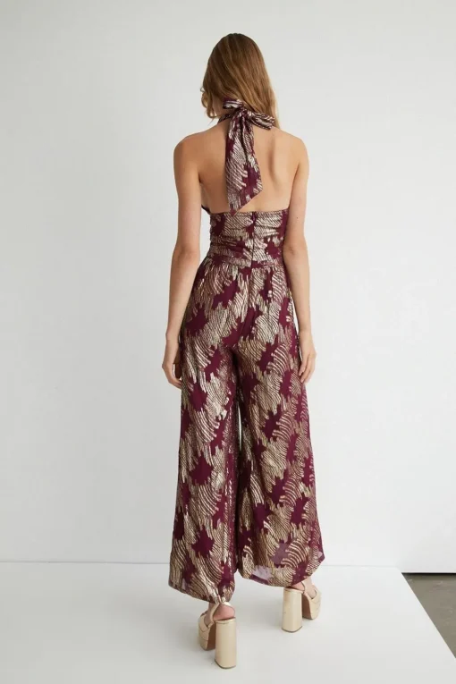 Sparkle Halter Neck Jumpsuit