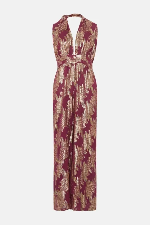 Sparkle Halter Neck Jumpsuit