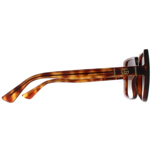 Square Dark Havana Brown Gradient GG0632S
