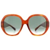 Square Havana Blue Gradient Sunglasses