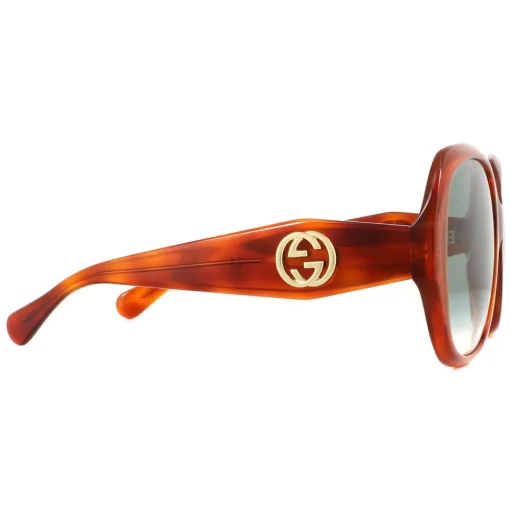 Square Havana Blue Gradient Sunglasses