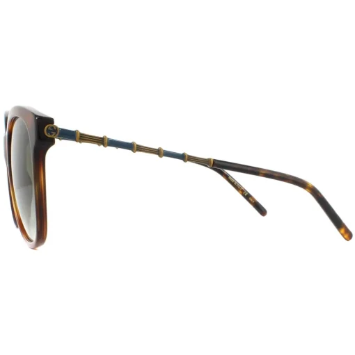 Square Havana Green Gradient Sunglasses