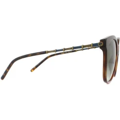 Square Havana Green Gradient Sunglasses