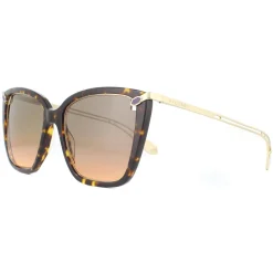 Square Havana Orange Gradient Light Grey Sunglasses