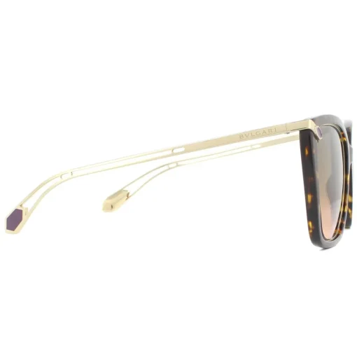 Square Havana Orange Gradient Light Grey Sunglasses
