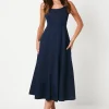 Square Neck Midi Dress