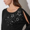 Star Diamante Embellished Top