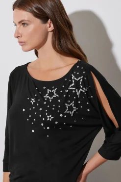 Star Diamante Embellished Top