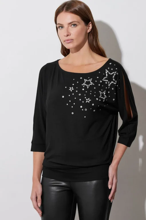 Star Diamante Embellished Top