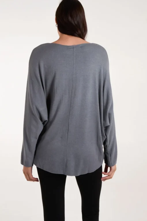 Star Metallic Braid Batwing Jumper