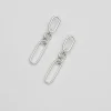 Sterling Silver 925 Link Chain Earrings