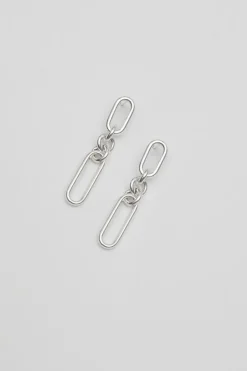Sterling Silver 925 Link Chain Earrings